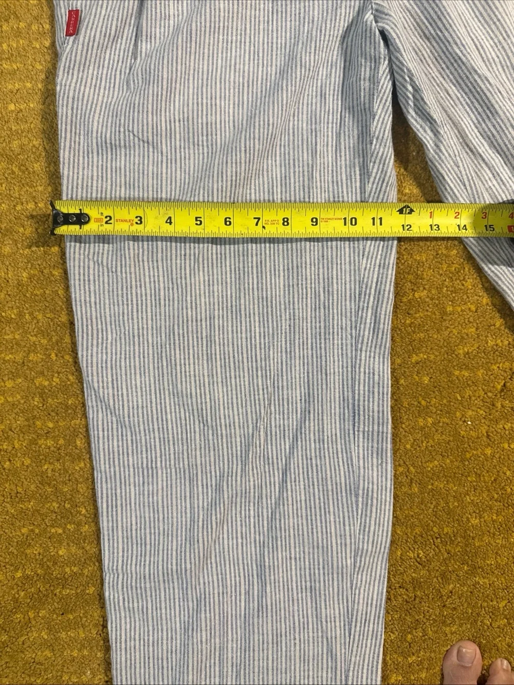 Vintage Carrera Light Blue and White hickory striped